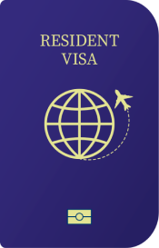 You will receive a  residence visa for 5 years